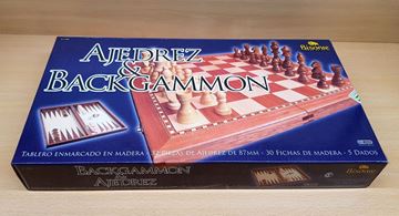 Imagen de Ajedrez-Backgammon Caja Color 3.5"